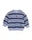 Bild 1 von Babypullover aus Frottee, gestreift blau
