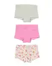 Bild 1 von Kinder-Boxershorts, gerippt, Baumwolle, geblümt – 3 Stück multifarbe