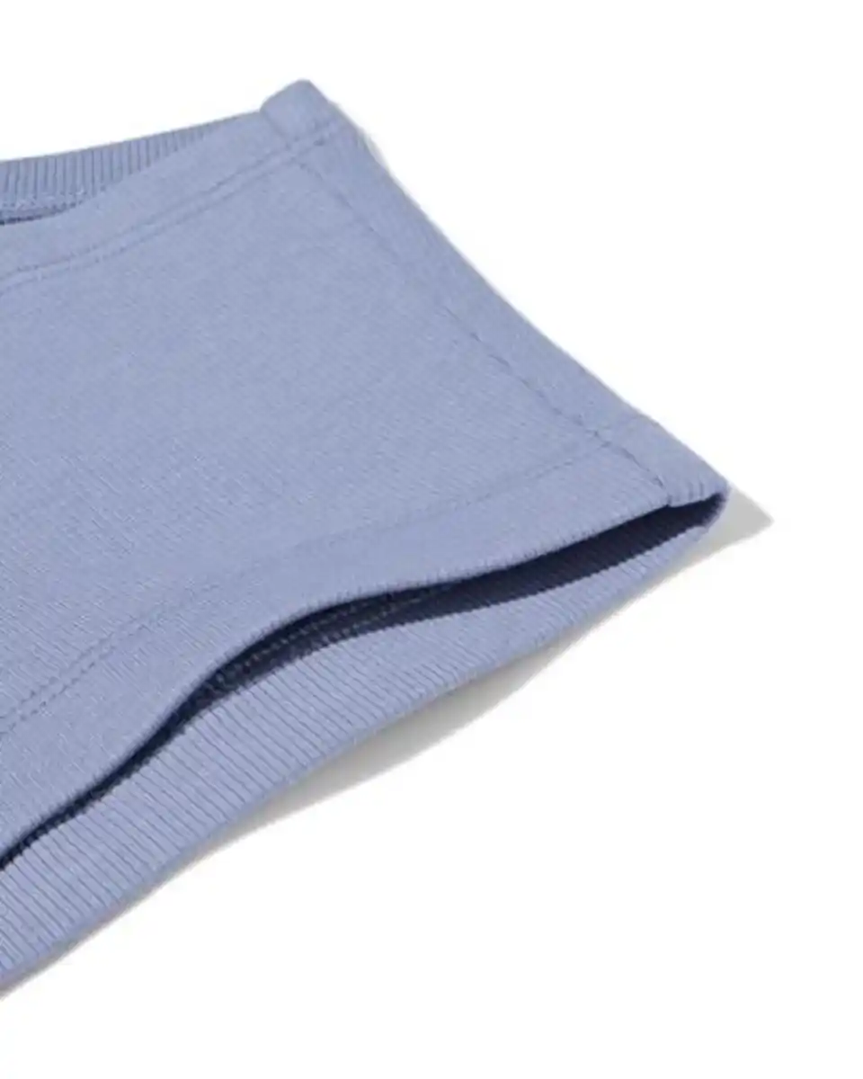 Bild 3 von Kinder-Hipster, gerippt, mit Herzchen – 3 Stück blau