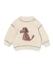 Bild 1 von Babypullover aus Sweatstoff, Hund ecru