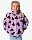 Bild 1 von Kinderjacke aus Kunstfell mit Herzchen lila