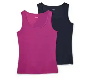 2 Tanktops mit Merinowolle