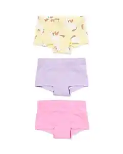 Kinderunterhose Einhorn – 3 Stück gelb