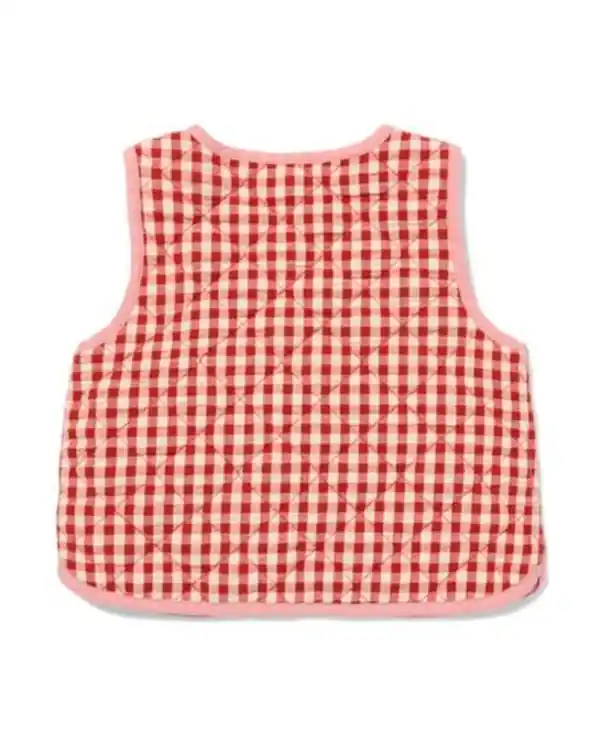Bild 2 von Baby-Wendeweste mit Karos rot