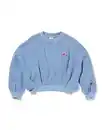 Bild 2 von Kinderpullover, Blumen blau