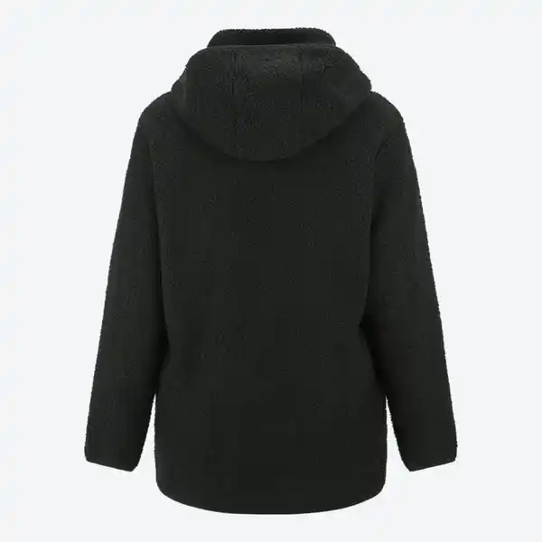 Bild 2 von Damen-Teddyjacke mit Kapuze und Taschen, große Größen
