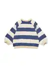 Bild 3 von Babypullover aus Sweatstoff, gestreift blau