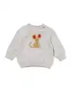 Bild 1 von Babypullover aus Sweatstoff, Maus graumeliert