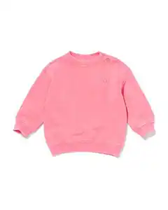 Babypullover aus Sweatstoff rosa