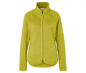 Strickfleecejacke, grüngelb