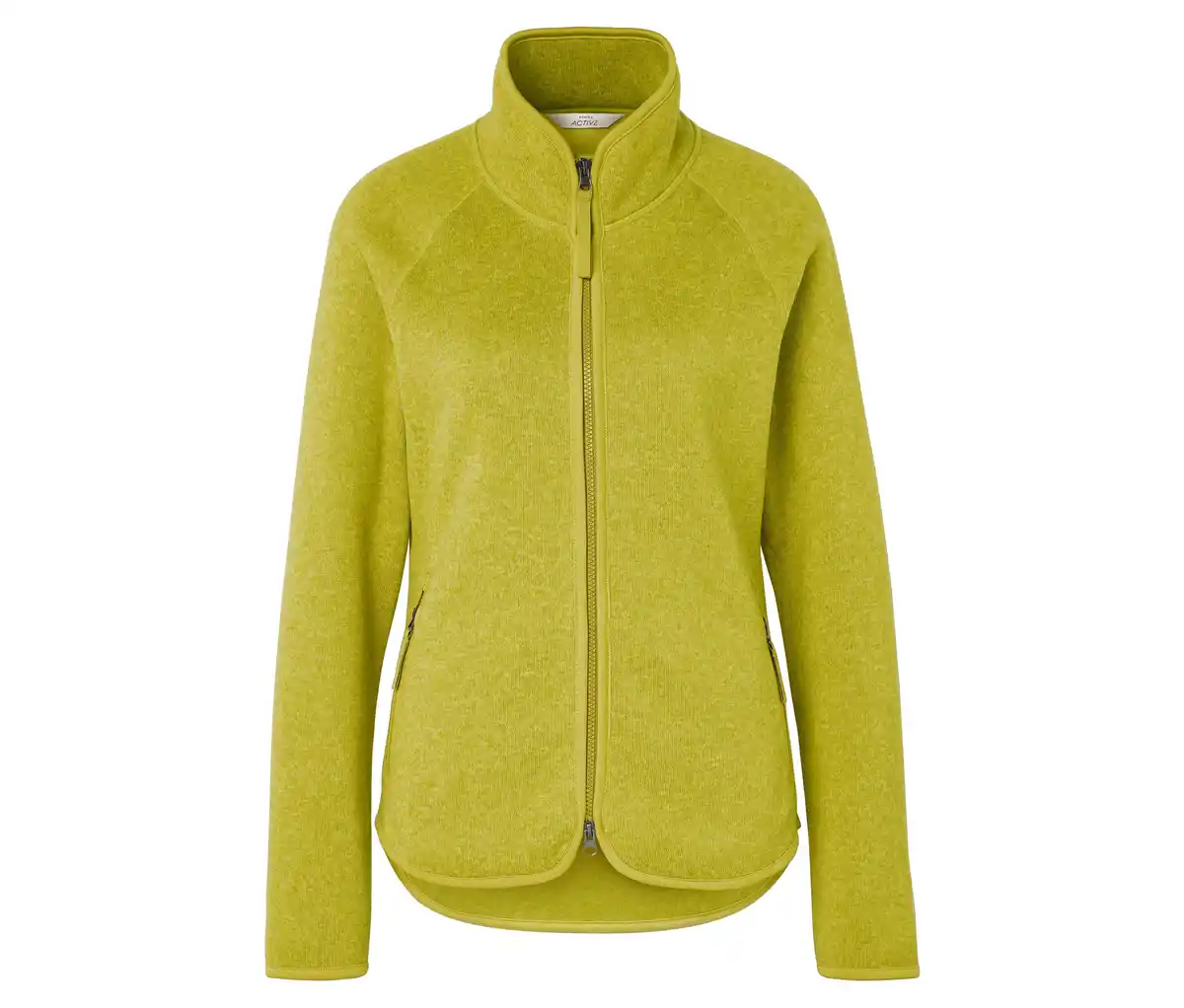 Bild 1 von Strickfleecejacke, grüngelb