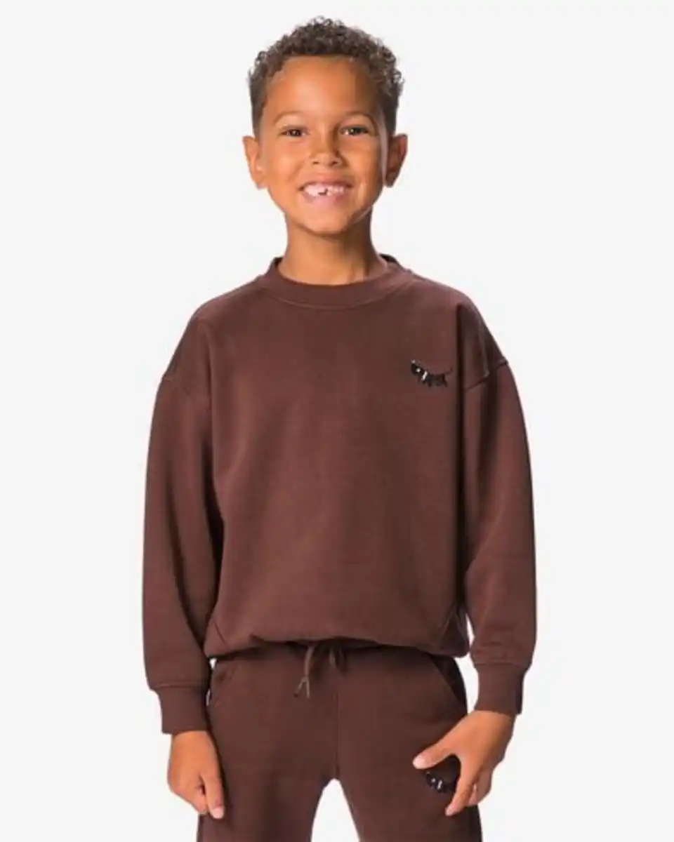 Bild 1 von Takkie-Kinderpullover aus Sweatstoff bordeauxrot