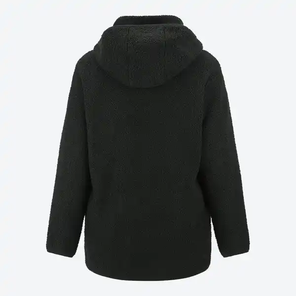 Bild 3 von Damen-Teddyjacke mit Kapuze und Taschen, große Größen