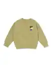 Bild 2 von Kinderpullover aus Sweatstoff, Grafikmuster grün