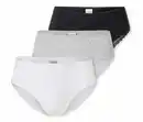Bild 1 von 3 SCHIESSER Brazilian-Slips, schwarz, weiß, grau meliert