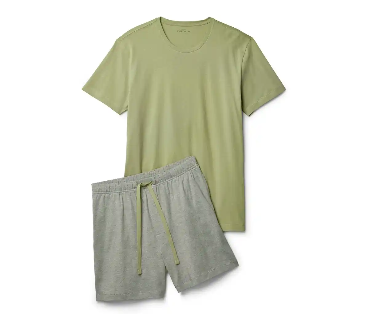 Bild 1 von Shorty-Pyjama-Set, grün/grün-weiß gestreift