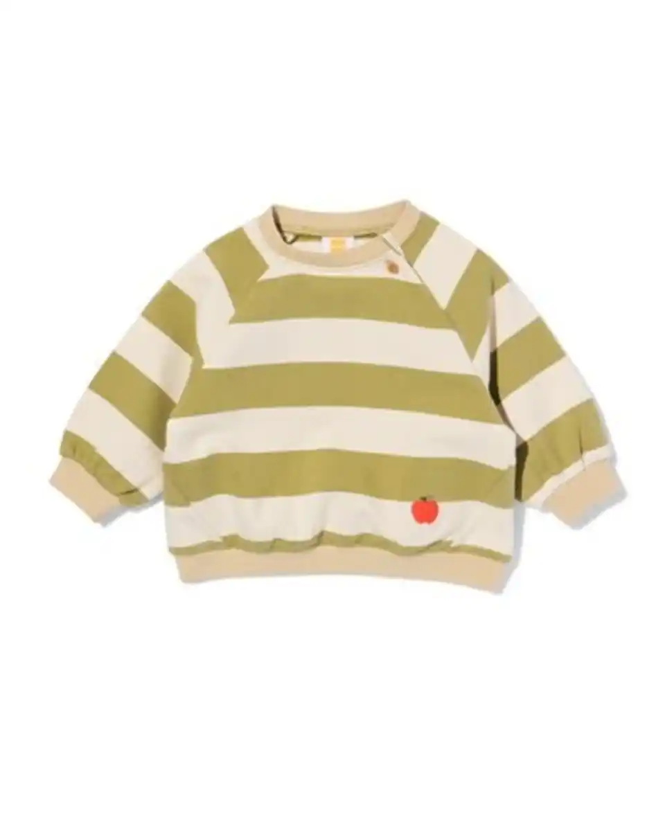 Bild 1 von Babypullover, gestreift grün
