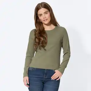 Damen-Langarmshirt aus Baumwolle