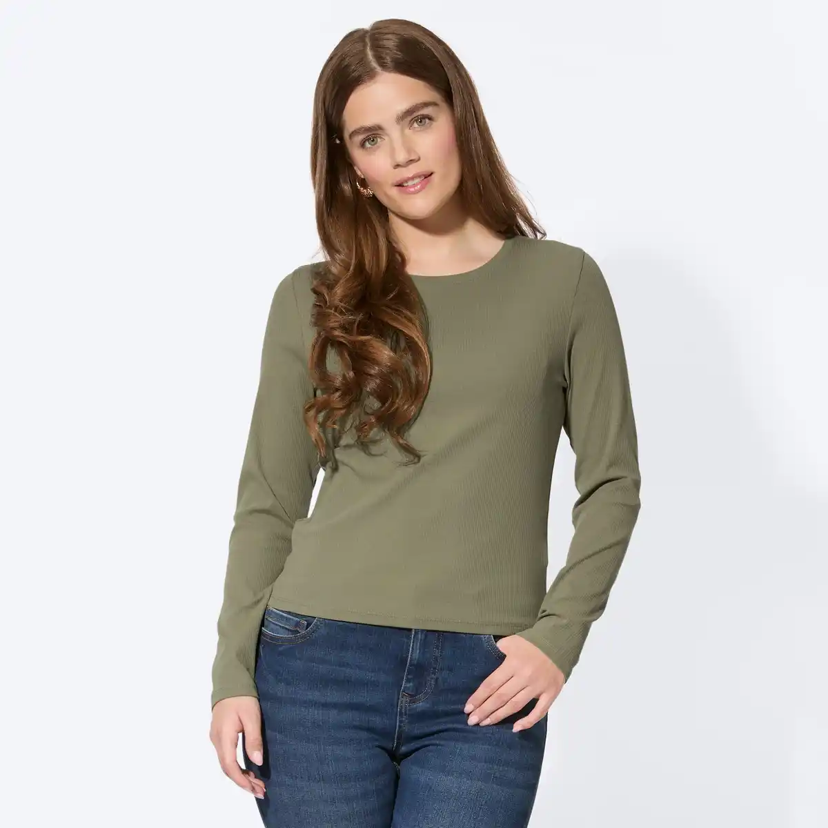 Bild 1 von Damen-Langarmshirt aus Baumwolle