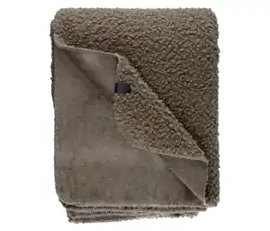 SCHÖNER WOHNEN-Kollektion Wohndecke »TEDDY«, taupe
