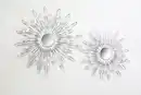 Bild 1 von OTTO home Wanddekoobjekt Sonne, goldfarben, im 2er Set: 35 und 46cm (2er-Set), Wanddekoration aus Metall mit kleinem Spiegel in der Mitte