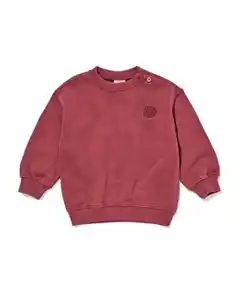 Babypullover aus Sweatstoff bordeauxrot