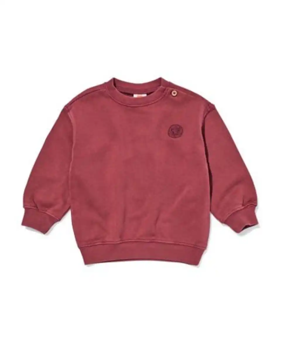 Bild 1 von Babypullover aus Sweatstoff bordeauxrot