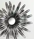 Bild 1 von OTTO home Wanddekoobjekt Sonne, goldfarben, im 2er Set: 35 und 46cm (2er-Set), Wanddekoration aus Metall mit kleinem Spiegel in der Mitte