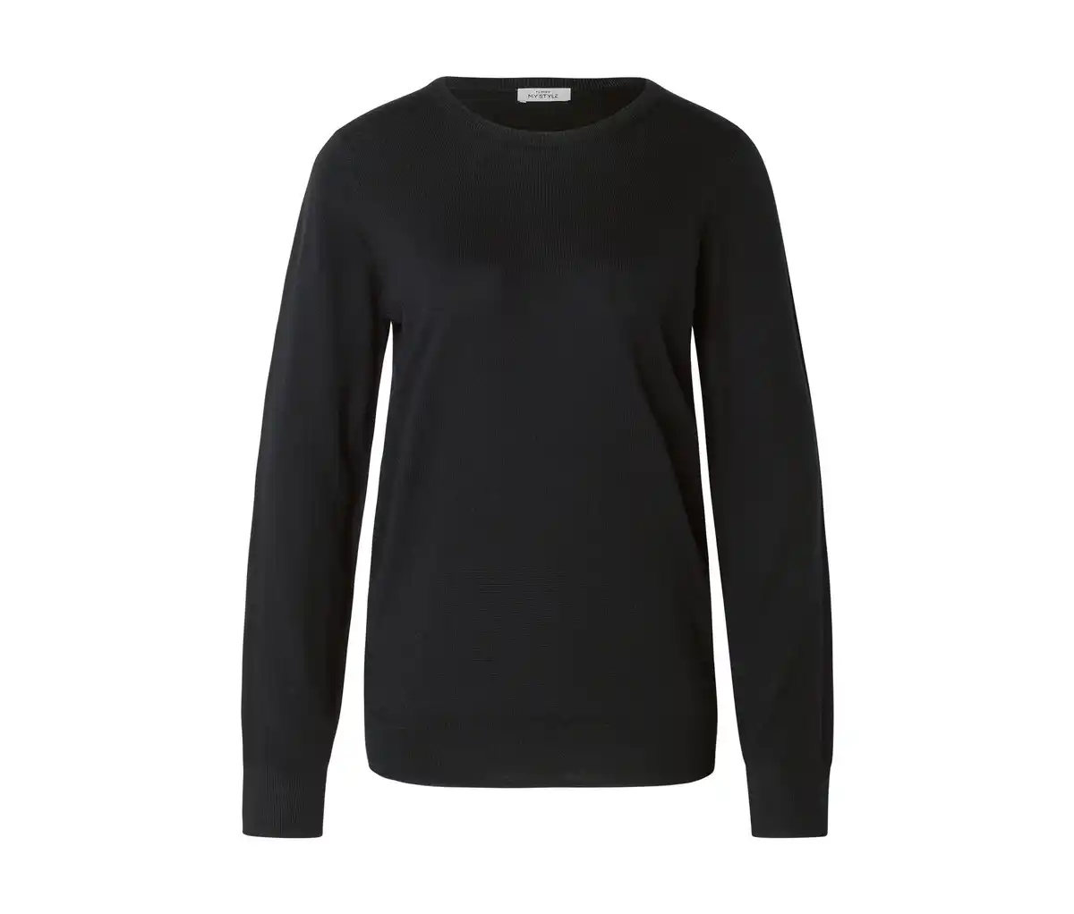 Bild 1 von Merino-Feinstrickpullover, schwarz
