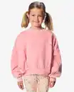 Bild 1 von Kinderpullover aus Sweatstoff mit Blumen rosa