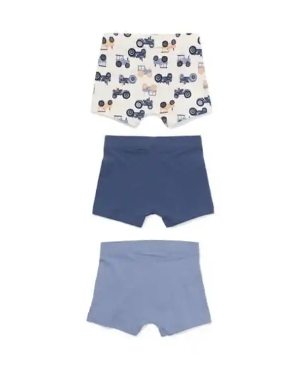 Bild 2 von Kinder-Boxershorts Traktor – 3 Stück blau