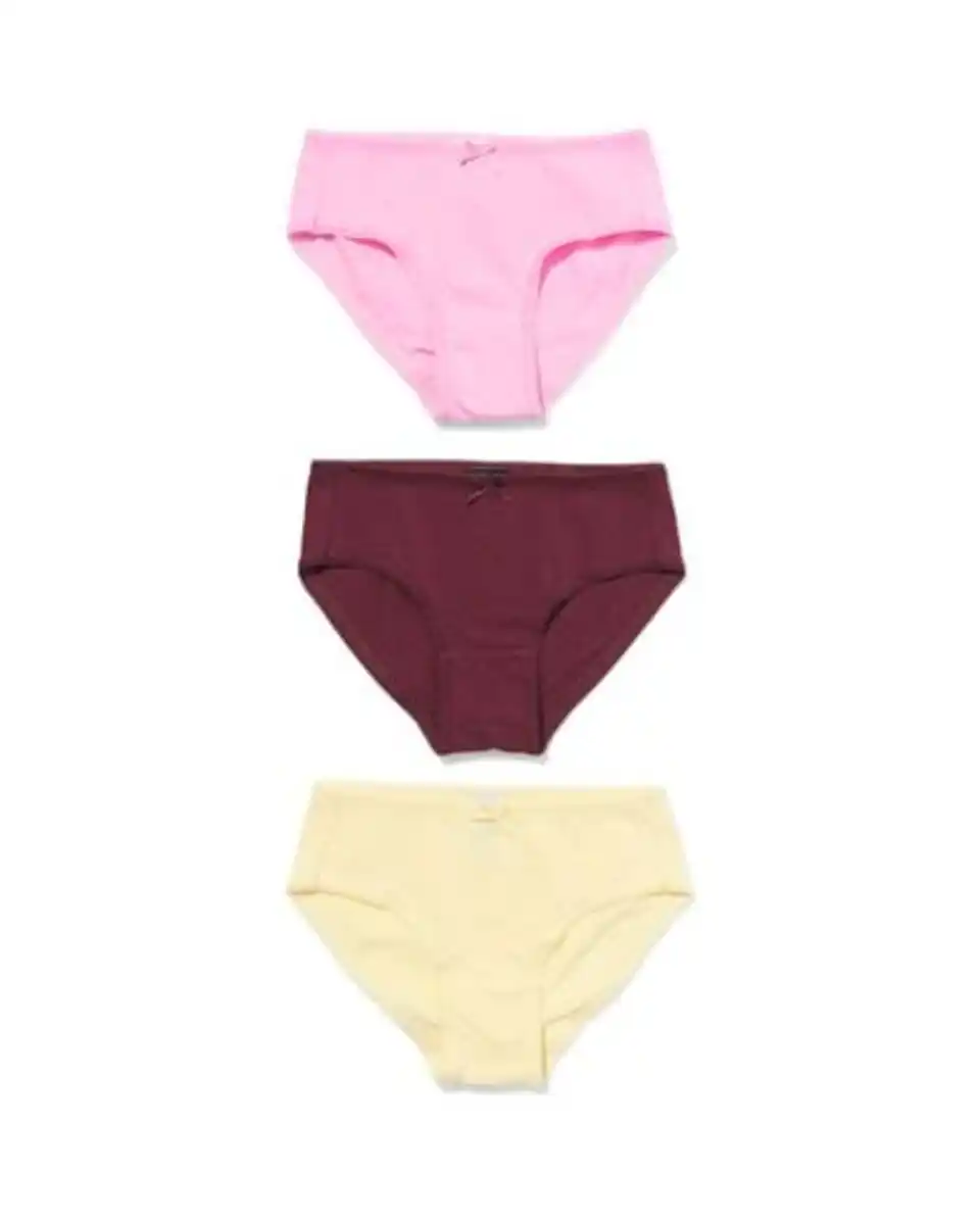 Bild 1 von Kinderslips, einfarbig, Baumwolle – 3 Stück multifarbe