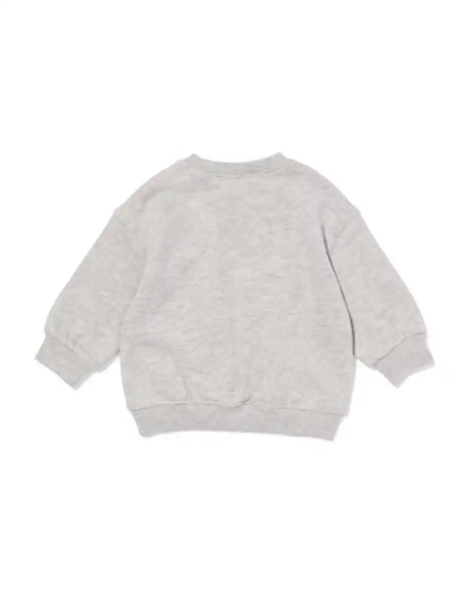Bild 3 von Babypullover aus Sweatstoff, Maus graumeliert