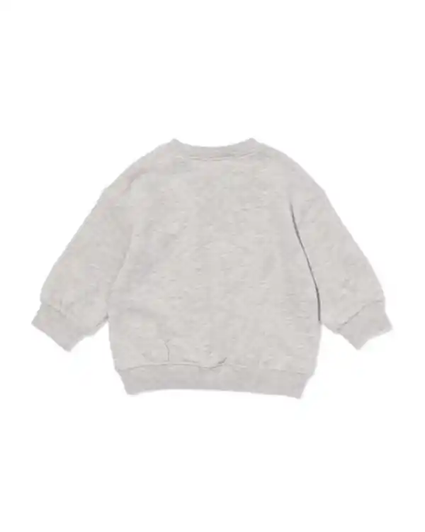 Bild 3 von Babypullover aus Sweatstoff, Maus graumeliert