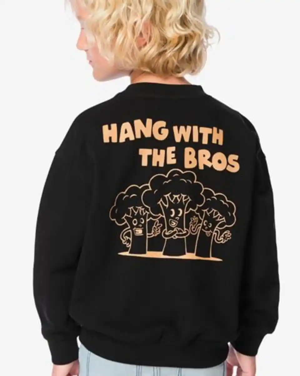 Bild 1 von Kinder-Sweater mit Gesichtern schwarz