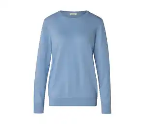 Merino-Feinstrickpullover, hellblau