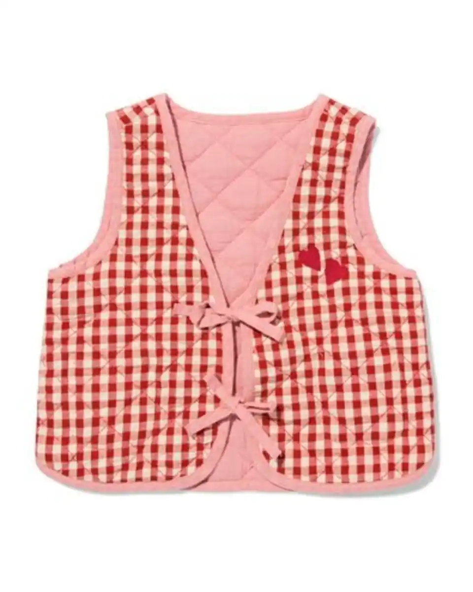 Bild 1 von Baby-Wendeweste mit Karos rot