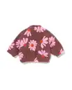 Bild 2 von Baby-Blouson aus Teddystoff, Blumenmuster braun