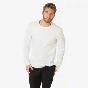DOMYOS Langarmshirt Herren - weiß