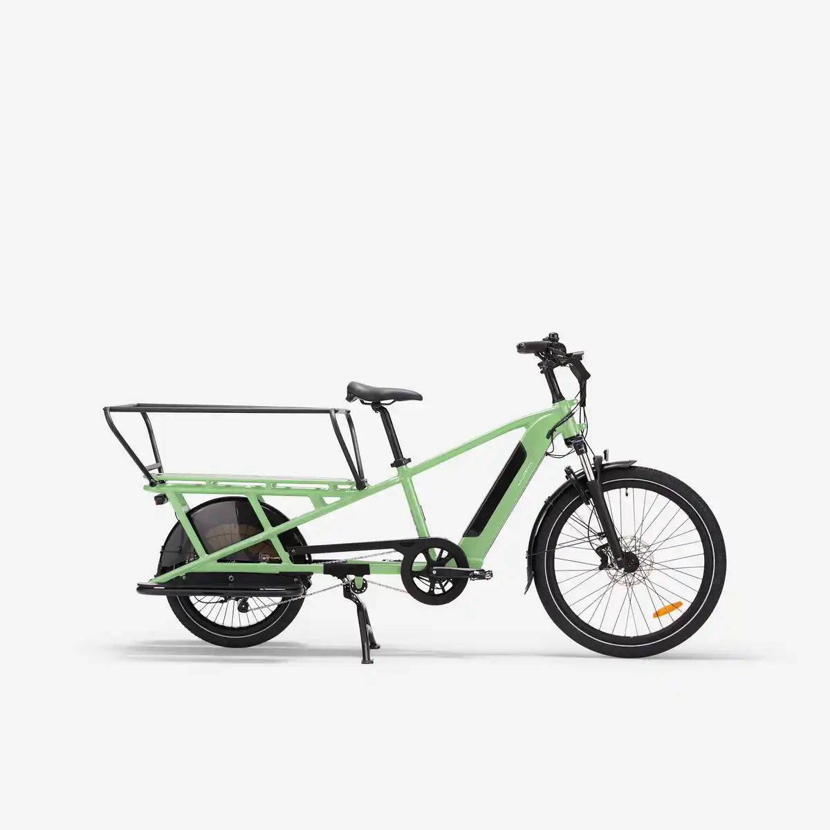 Bild 1 von BTWIN E-Lastenfahrrad Cargobike Longtail E Three 500 grün