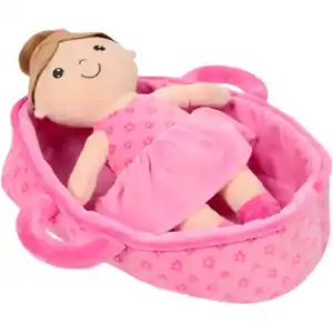 Puppe in Tragetasche