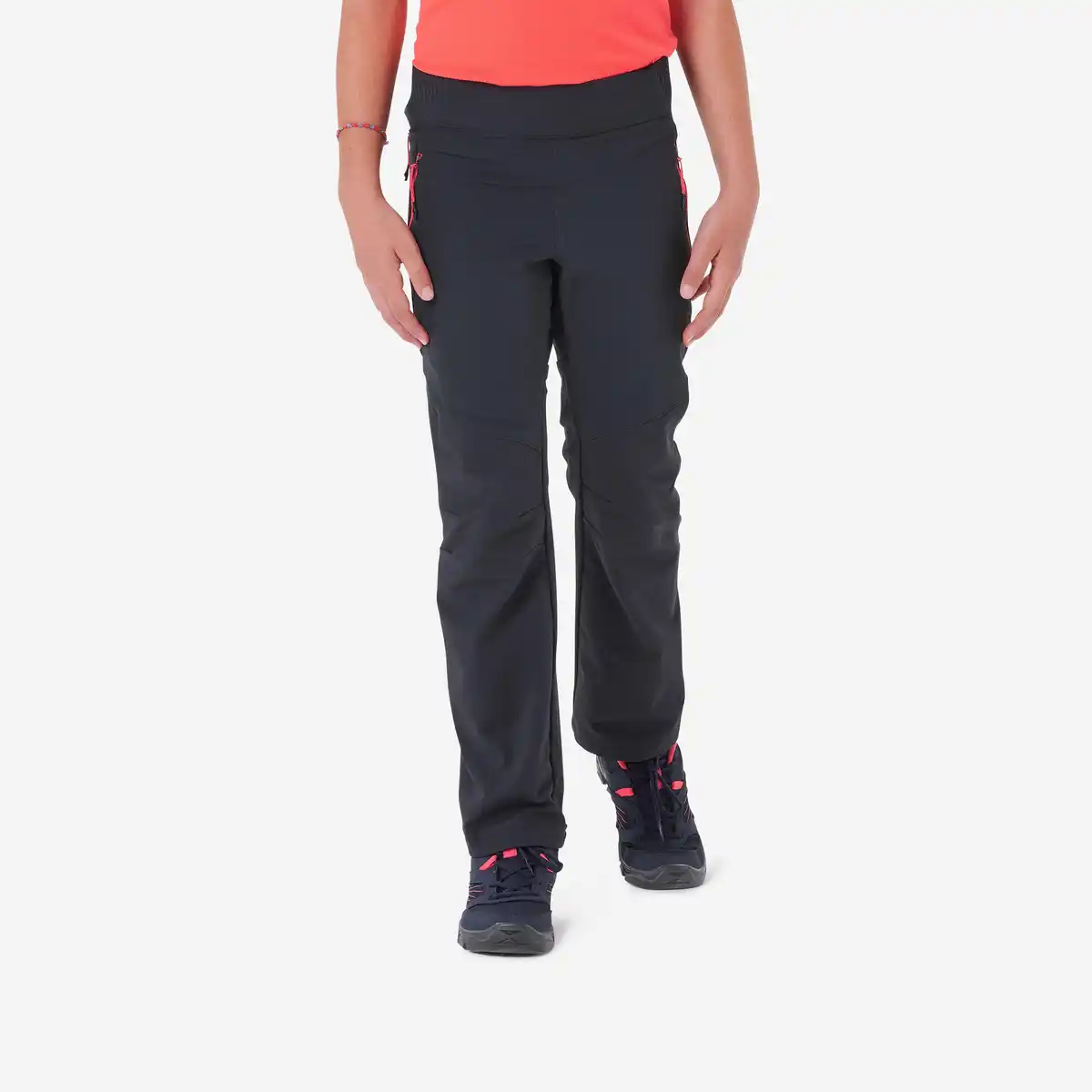 Bild 1 von QUECHUA Softshellhose Kinder Gr. 122–170 Wandern - MH500 grau/schwarz