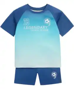 Sport-Shirt und Sport-Shorts, blau