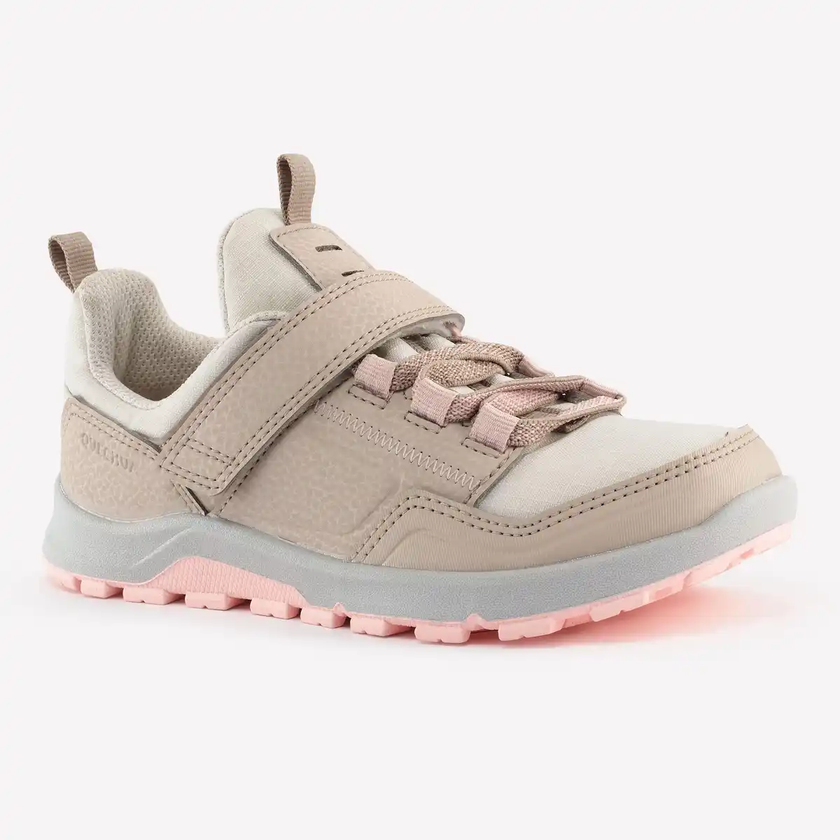Bild 1 von QUECHUA Wanderschuhe Kinder Gr.28–34 wasserdicht Klettverschluss Wandern - NH500 beige