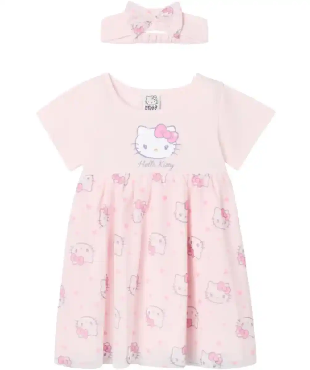 Bild 1 von Stirnband + Kleid, rosa
