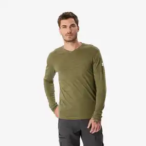 SIMOND Merinoshirt Herren langarm Trekking - Merino Fresh khaki