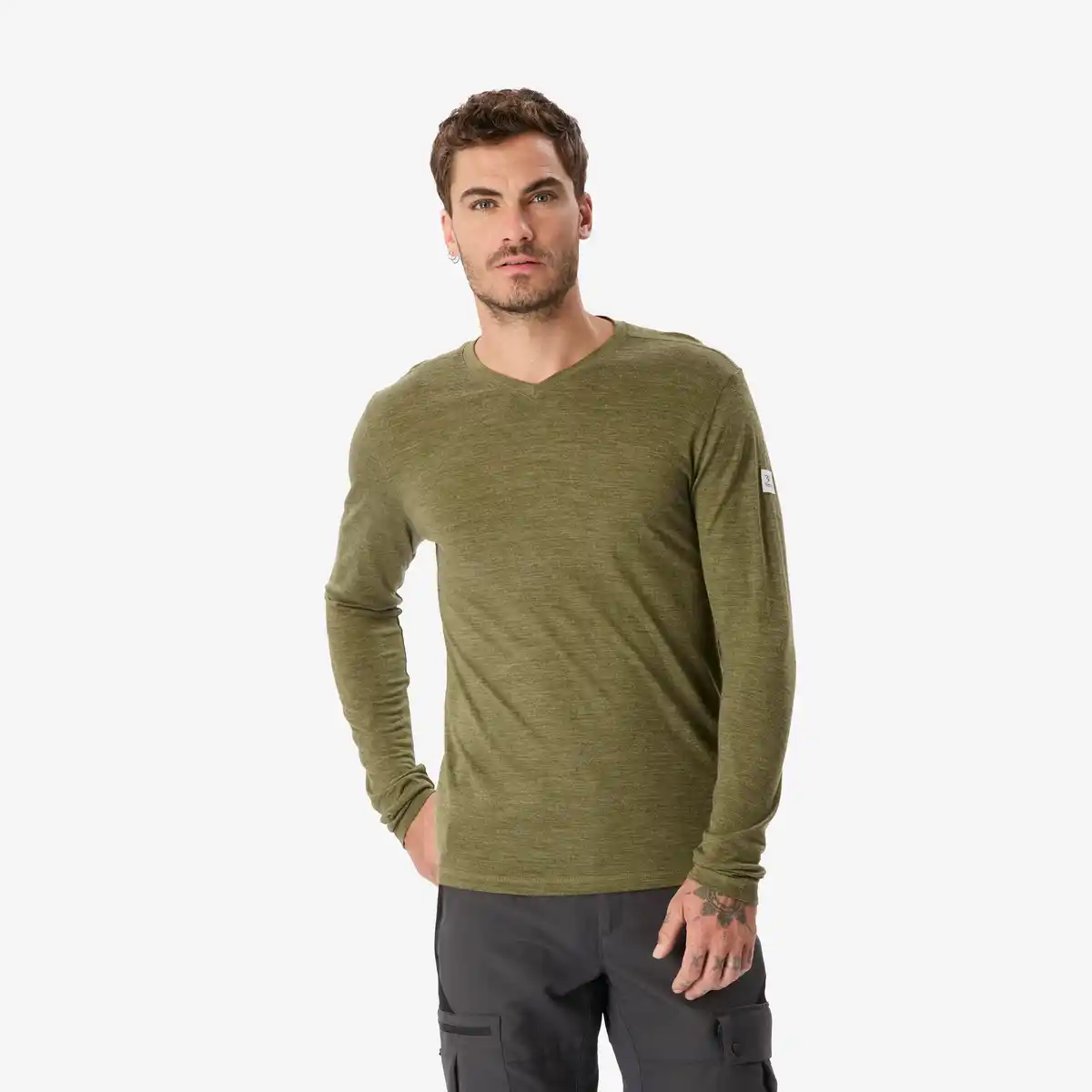 Bild 1 von SIMOND Merinoshirt Herren langarm Trekking - Merino Fresh khaki