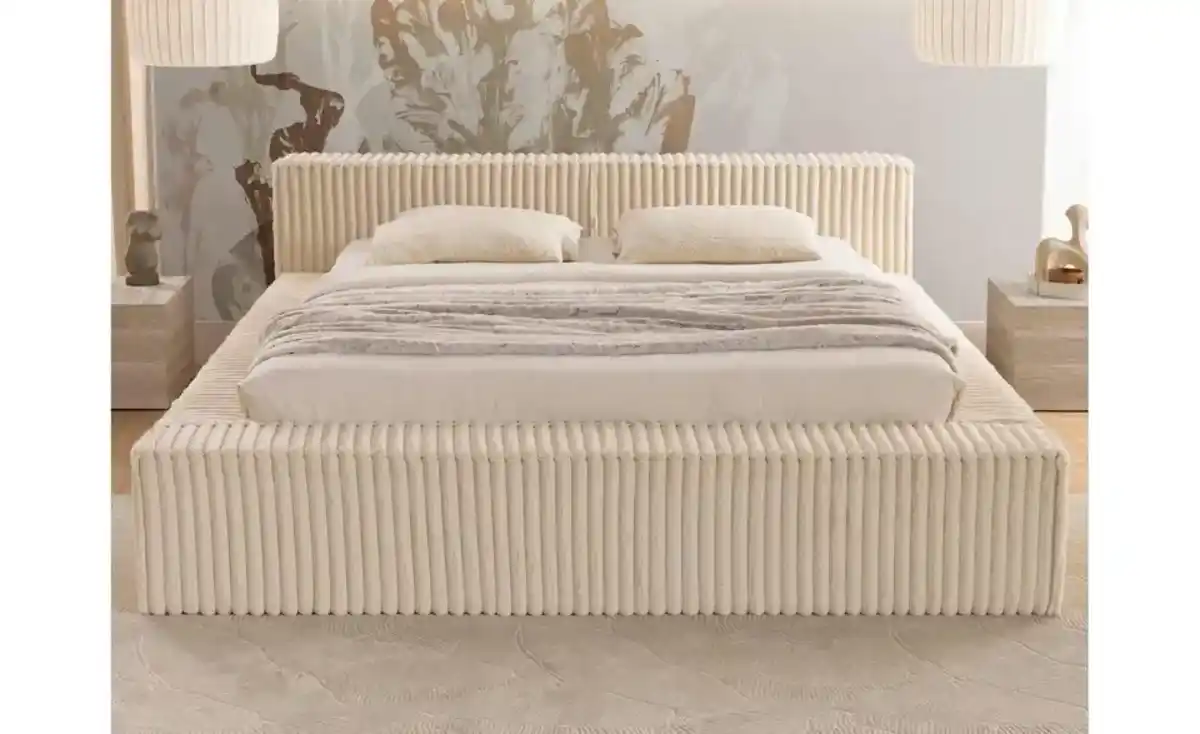 Bild 3 von S-STYLE Polsterbett Cord, mit Bettkasten und Lattenrost Noord