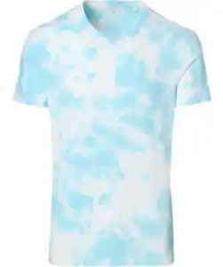 Batik T-Shirt, hellblau