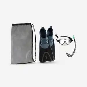DECATHLON Schnorchel-Set Damen/Herren Schnorchel Maske mit Flossen - 100